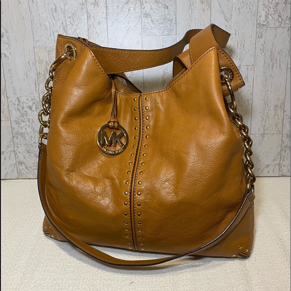 MK Leather Uptown Astor LG Bag shoulder Tote # 11